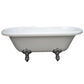 kingston-brass-aqua-eden-67-inch-acrylic-double-ended-clawfoot-tub-no-faucet-drillings-white-polished-chrome-vtds673023h1
