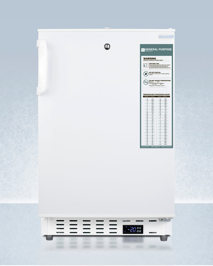 Accucold 20" Wide Built-In Vaccine All-Freezer ADA Compliant