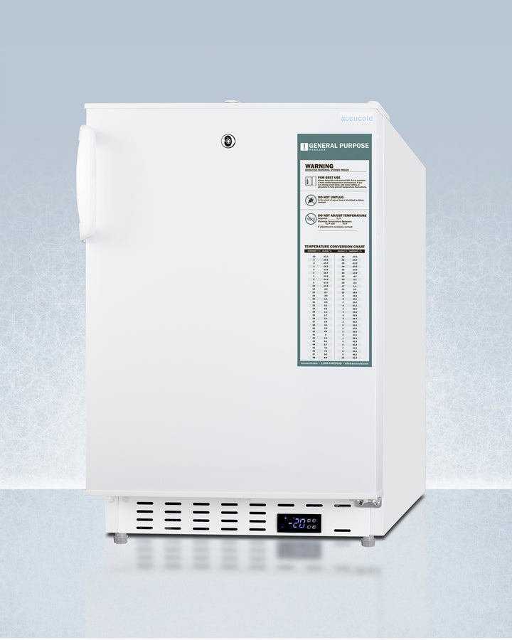 Accucold 20" Wide Built-In Vaccine All-Freezer ADA Compliant