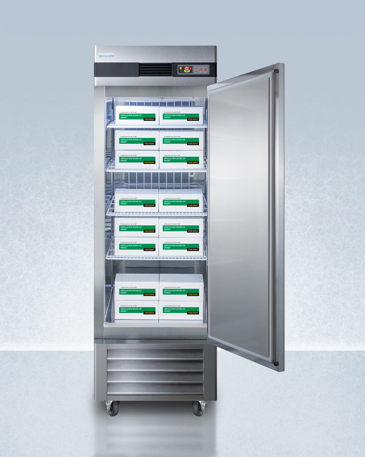 Accucold 23 Cu.Ft. Upright Pharmacy Freezer in Stainless Steel with Right Hand Door
