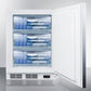 Accucold 24" Wide All-Freezer, ADA Compliant 