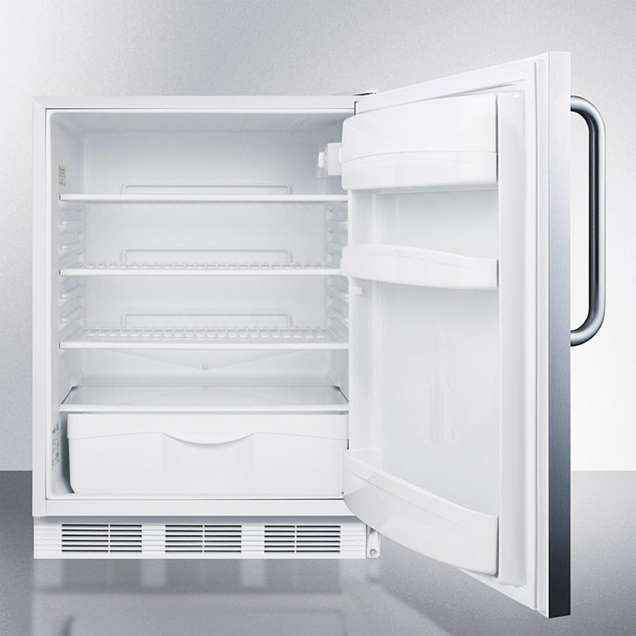 Accucold 24" Wide All-Refrigerator ADA Compliant with Towel Bar Handle