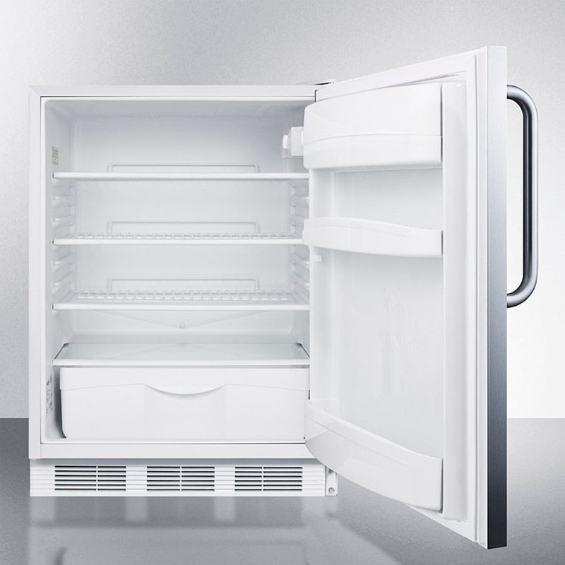 Accucold 24" Wide All-Refrigerator ADA Compliant with Towel Bar Handle