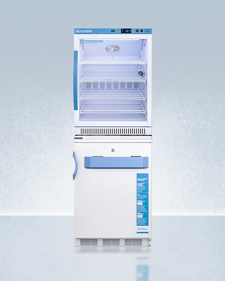 Accucold 24" Wide All-Refrigerator/All-Freezer Combination