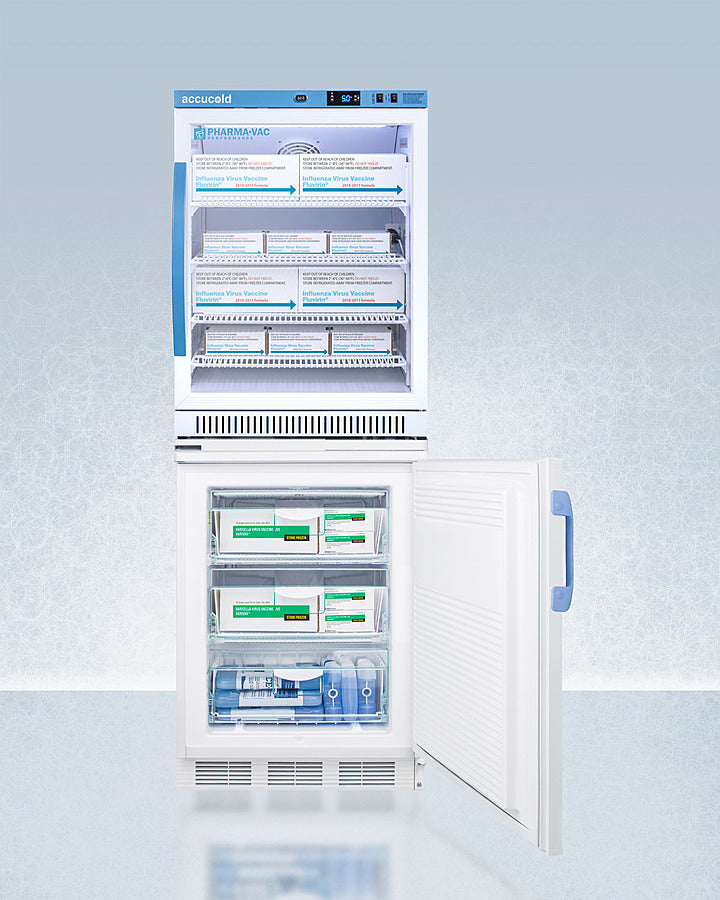 Accucold 24" Wide All-Refrigerator/All-Freezer Combination