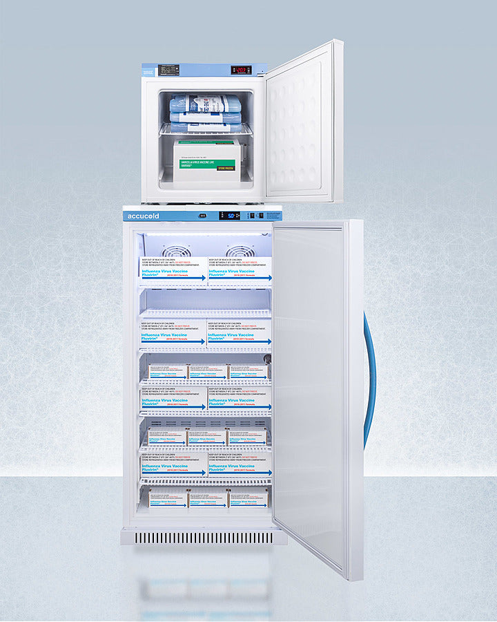 Accucold 24" Wide All-Refrigerator/All-Freezer Combination Full