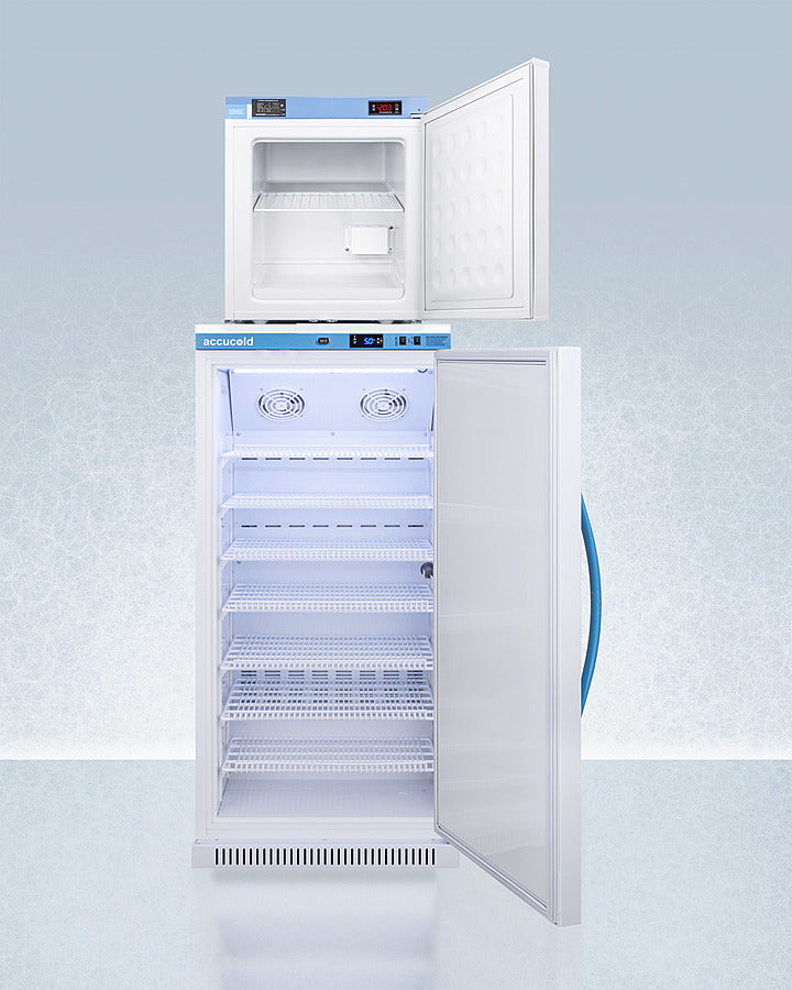 Accucold 24" Wide All-Refrigerator/All-Freezer Combination Open