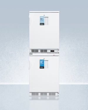 Accucold 24" Wide All-Refrigerator/All-Freezer Combination with Probe Hole Front
