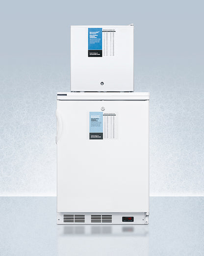 Accucold 24" Wide All-Refrigerator/All-Freezer Combination with Probe Holes