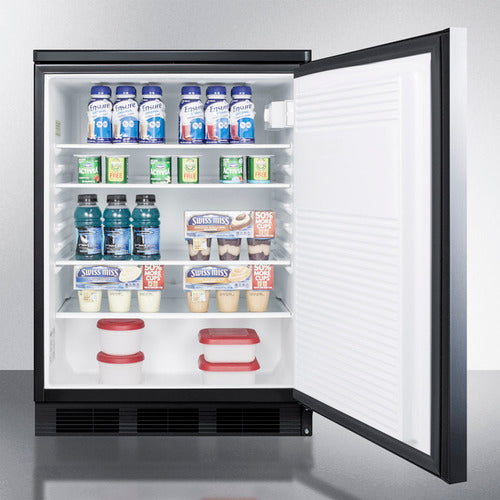 Accucold 24" Wide All-Refrigerator Auto Defrost with Stainless Steel Door