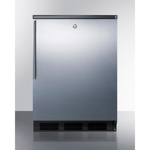 Accucold 24" Wide All-Refrigerator Auto Defrost with Stainless Steel Door