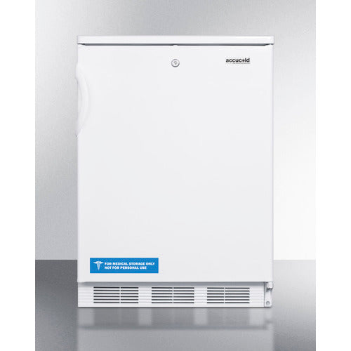 Accucold 24" Wide All-Refrigerator in White Exterior