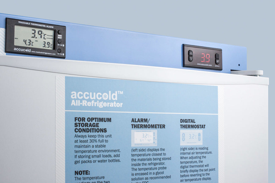Accucold 24" Wide All-Refrigerator with Front Lock