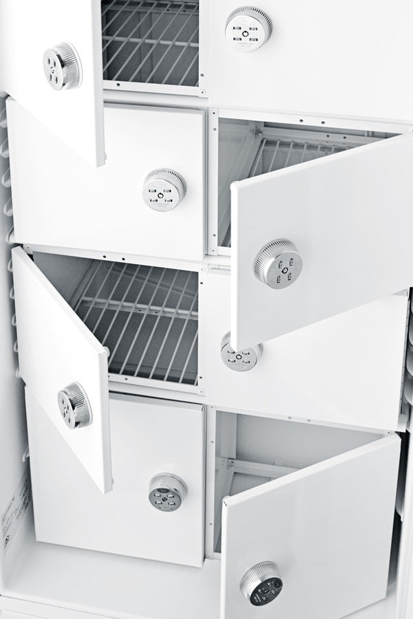 Accucold 24" Wide All-Refrigerator with Nine Interior Locking Compartments