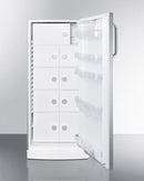 Accucold 24" Wide All-Refrigerator with Nine Interior Locking Compartments