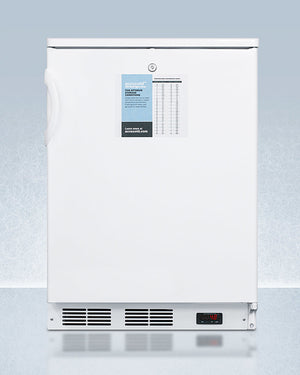 Accucold 24" Wide All-Refrigerator with Probe Hole Front