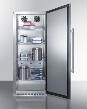 Accucold 24" Wide All-Refrigerator with Stainless Steel Interior and Exterior