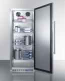 Accucold 24" Wide All-Refrigerator with Stainless Steel Interior and Exterior