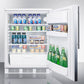 Accucold 24" Wide All-Refrigerator with Thin Handle