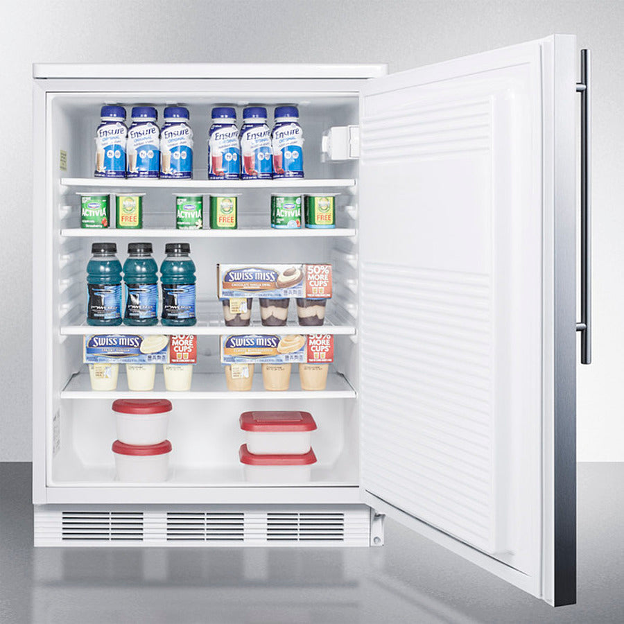 Accucold 24" Wide All-Refrigerator with Thin Handle