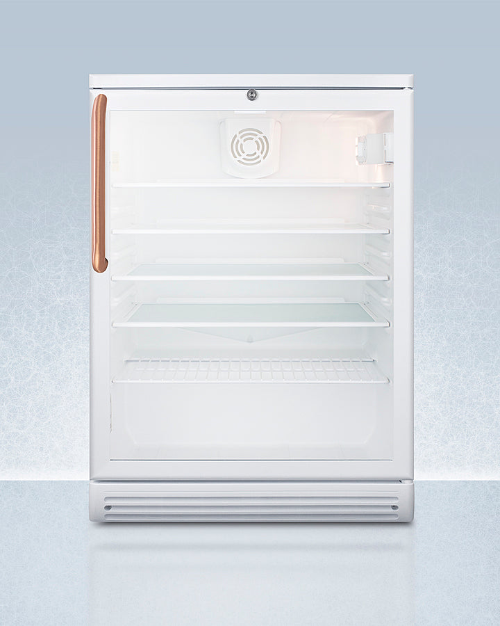 Accucold 24" Wide Beverage Center with Antimicrobial Pure Copper Handle
