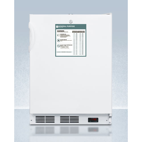 Accucold 24" Wide Built-In All-Freezer, ADA Compliant 