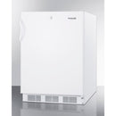 Accucold 24" Wide Built-In All-Refrigerator ADA Compliant in White Exterior - FF7LWBIADA