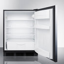Accucold 24" Wide Built-In All-Refrigerator ADA Compliant with Horizontal Handle