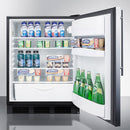 Accucold 24" Wide Built-In All-Refrigerator ADA Compliant with Thin Handle