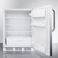 Accucold 24" Wide Built-In All-Refrigerator ADA Compliant with Towel Bar Handle Open
