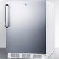 Accucold 24" Wide Built-In All-Refrigerator ADA Compliant with Towel Bar Handle Angle