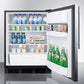 Accucold 24" Wide Built-In All-Refrigerator Auto Defrost with Stainless Steel Door
