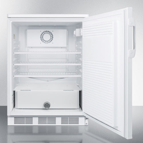 Accucold 24" Wide Built-In All-Refrigerator in White