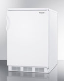 Accucold 24" Wide Built-In All-Refrigerator with Automatic Defrost and White Exterior