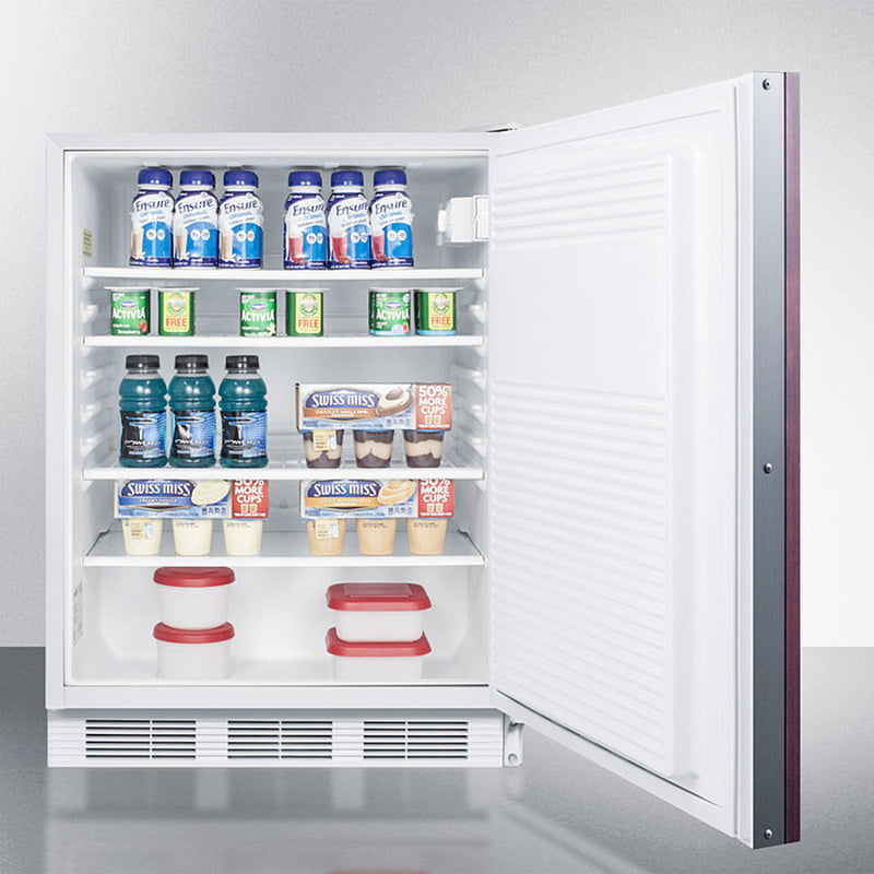 Accucold 24" Wide Built-In All-Refrigerator with Integrated Door Frame ADA Compliant