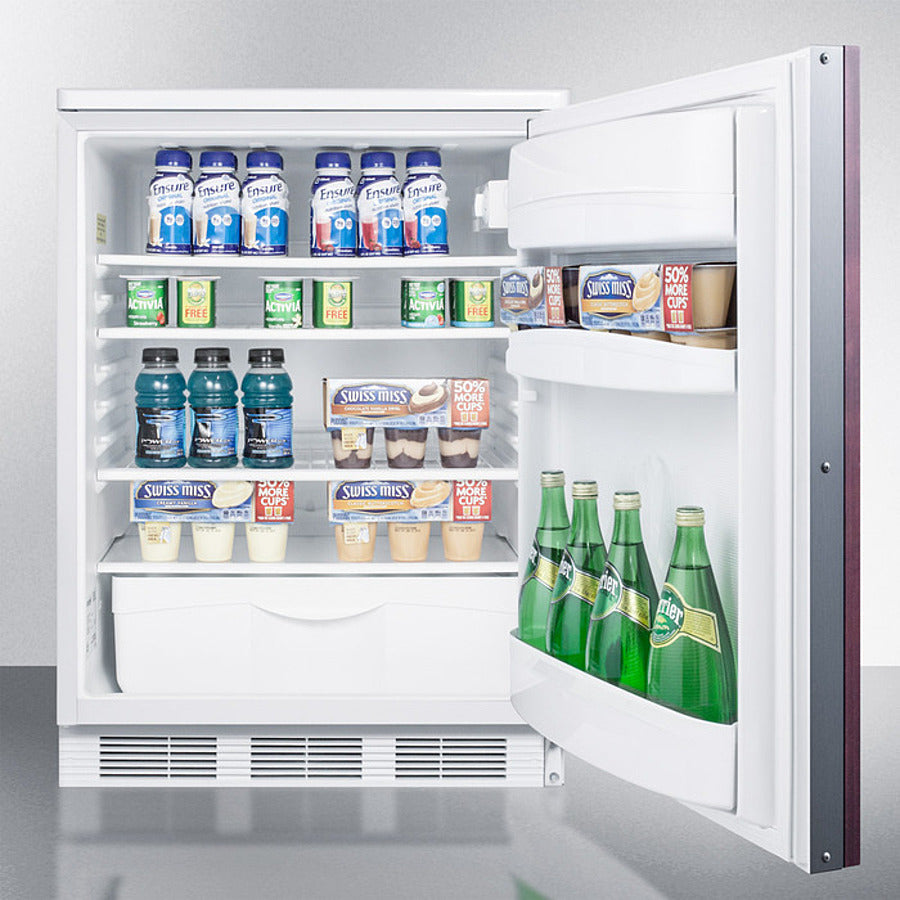 Accucold 24" Wide Built-In All-Refrigerator with Integrated Door Frame