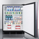 Accucold 24" Wide Built-In All-Refrigerator with Panel-Ready Door