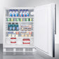 Accucold 24" Wide Built-In All-Refrigerator with Thin Handle ADA Compliant Full
