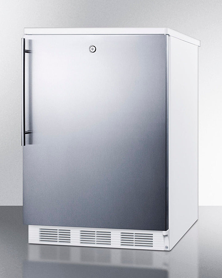Accucold 24" Wide Built-In All-Refrigerator with Thin Handle Angle