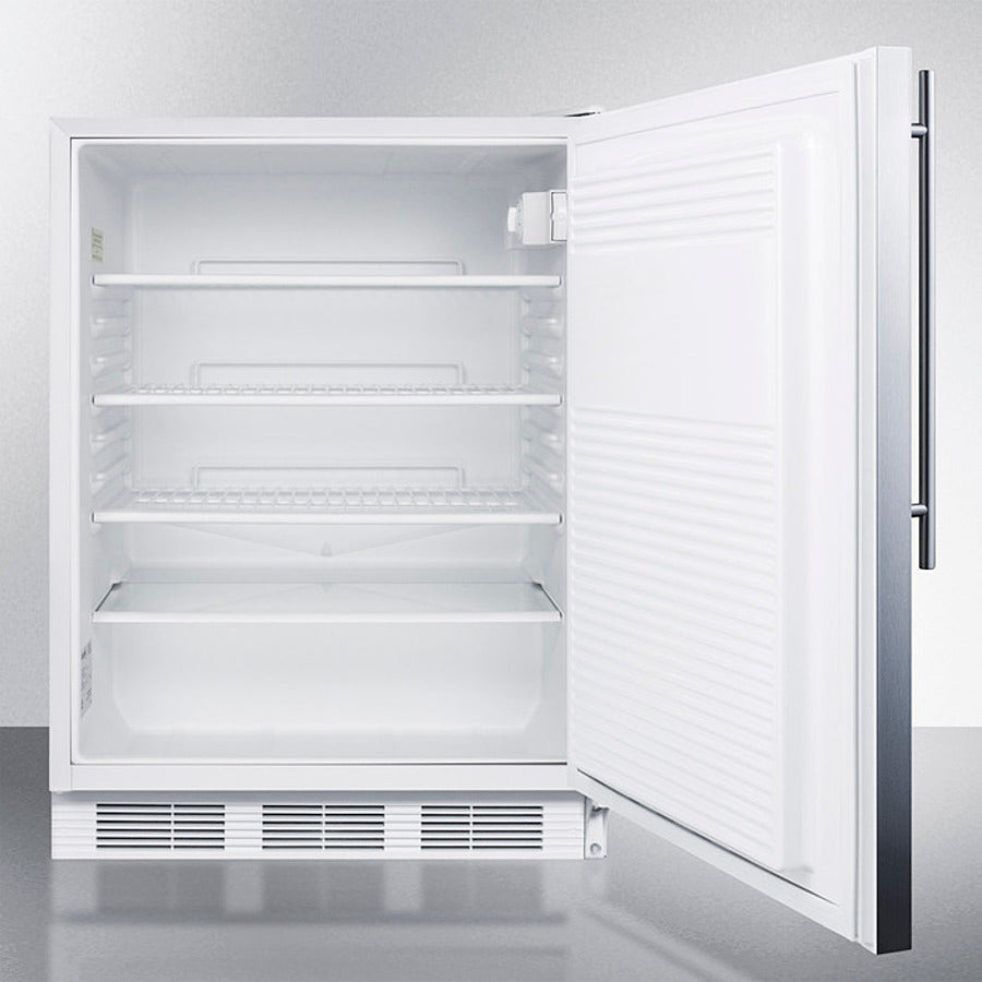 Accucold 24" Wide Built-In All-Refrigerator with Thin Handle