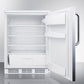 Accucold 24" Wide Built-In All-Refrigerator with Towel Bar Handle Open