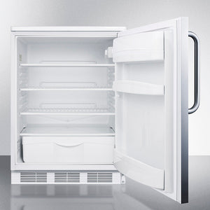 Accucold 24" Wide Built-In All-Refrigerator with Towel Bar Handle Open