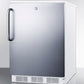 Accucold 24" Wide Built-In All-Refrigerator with Towel Bar Handle Angle