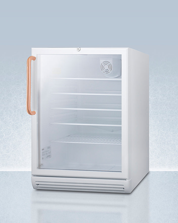 Accucold 24" Wide Built-In Beverage Center with Antimicrobial Pure Copper Handle ADA Compliant