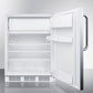 Accucold 24" Wide Built-In Refrigerator-Freezer Open