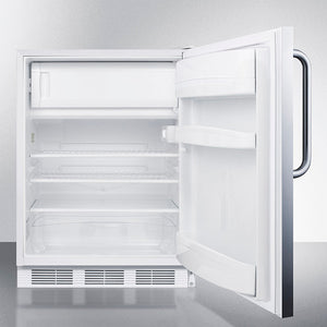 Accucold 24" Wide Built-In Refrigerator-Freezer Open