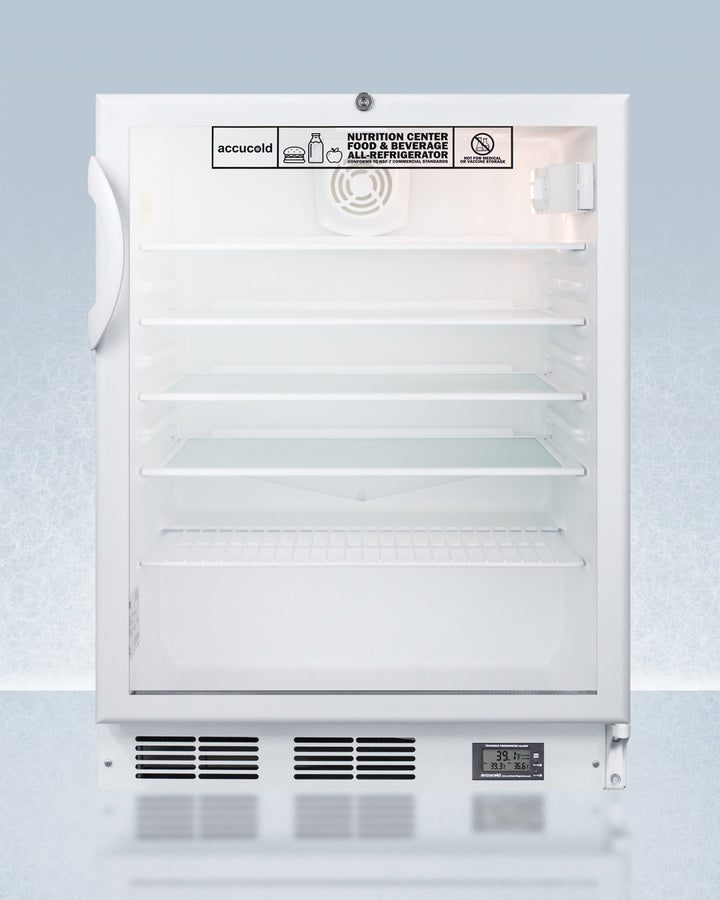 Accucold 24" Wide Nutrition Center Built-In All-Refrigerator ADA Compliant