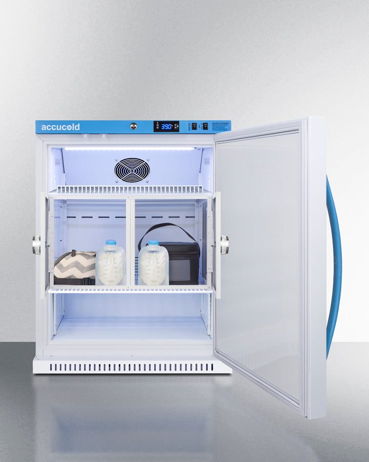 Accucold 6 Cu.Ft. MOMCUBE™ Breast Milk Refrigerator with Interior Lockers ADA Height