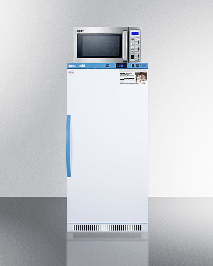 Accucold 8 cu.ft. MOMCUBE Breast Milk Refrigerator with Interior Lockers and Microwave Combination