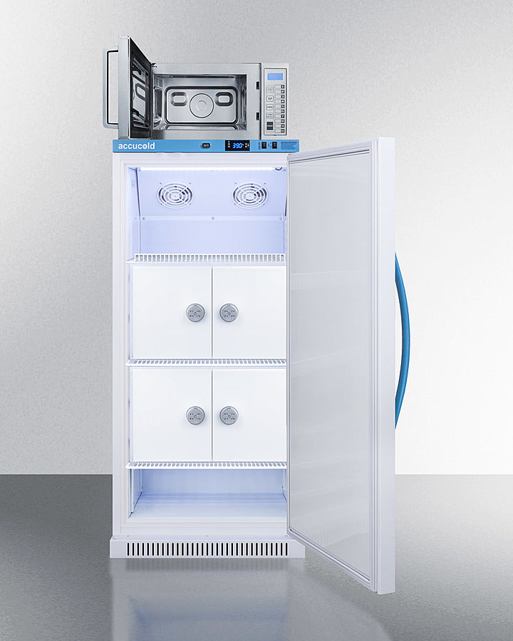 Accucold 8 cu.ft. MOMCUBE Breast Milk Refrigerator with Interior Lockers and Microwave Combination